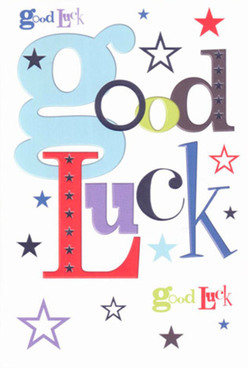 This handcrafted good luck card radiates a spirit of camaraderie and encouragement familiar to anyone strolling through Richmond upon Thames shops near The Quadrant. A standout baby-blue 'g' draws your eye, buoyed by strong reds and gentle violets, while jazzy stars dot the landscape, as if drawn straight from a midsummer's evening over the river. The interplay of modern, quirky fonts and sophisticated colour tones invites you to share in a moment of heartfelt support-a tactile echo of pressing a lucky charm into a loved one's palm as they embark on something new. The card's finish is luxuriously smooth, echoing the quality found in Richmond florists' bespoke bouquets, and its cool, clean white background lets every letter and star shimmer with possibility. Designed for memorable milestones-a local student's exams, a colleague's promotion, or someone moving closer to the charm of Kew Gardens-it channels the optimism and solidarity that make the Richmond community so unique. Writing inside, you can almost sense the weight of collective hope shared between neighbours, the warmth of encouragement carrying them forward.